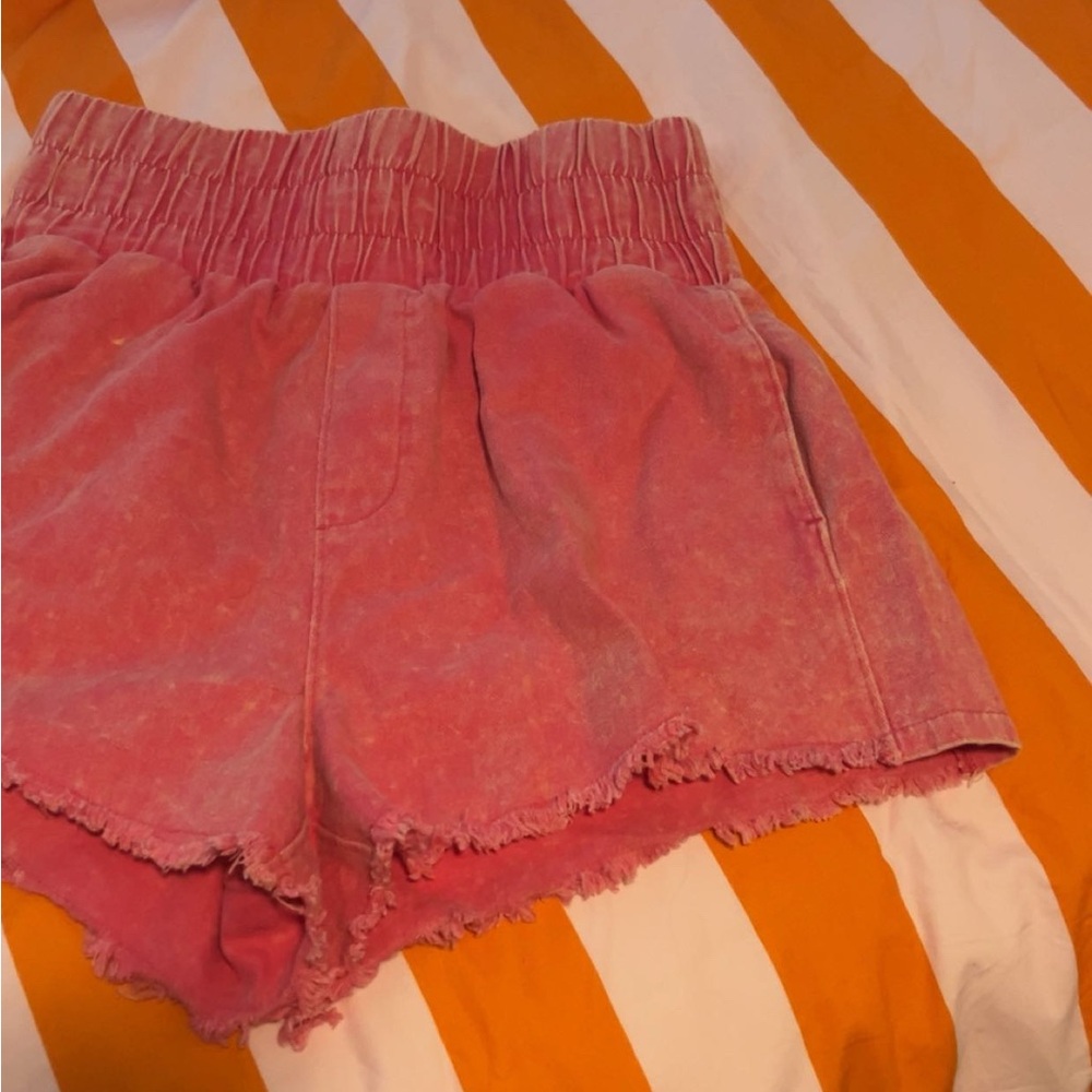 Free People High Waist Pink Shorts